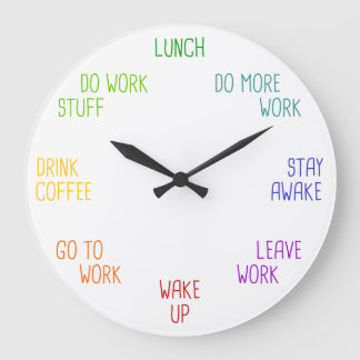 Adulting Wall Clock for Teens, Büro, Mitarbeiter Große Wanduhr