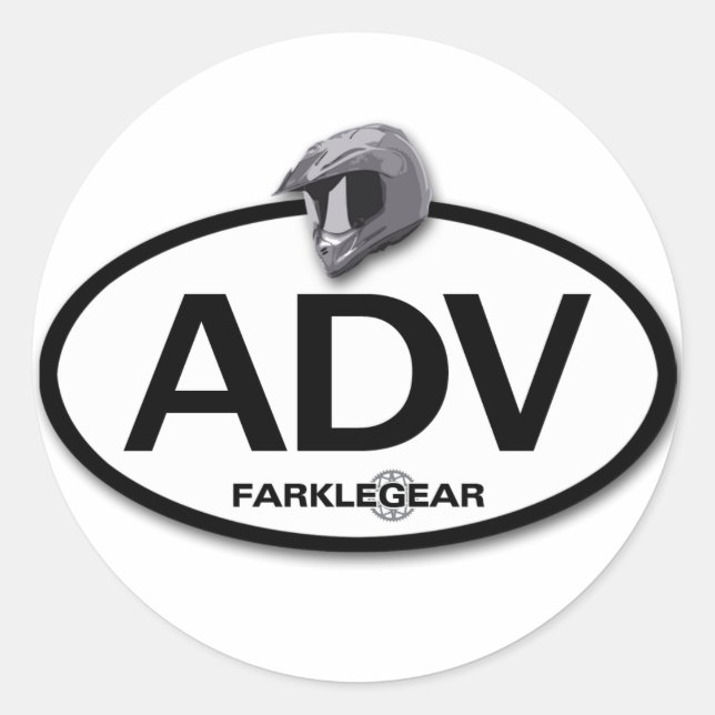 ADV-Aufkleber! Runder Aufkleber (Vorderseite)