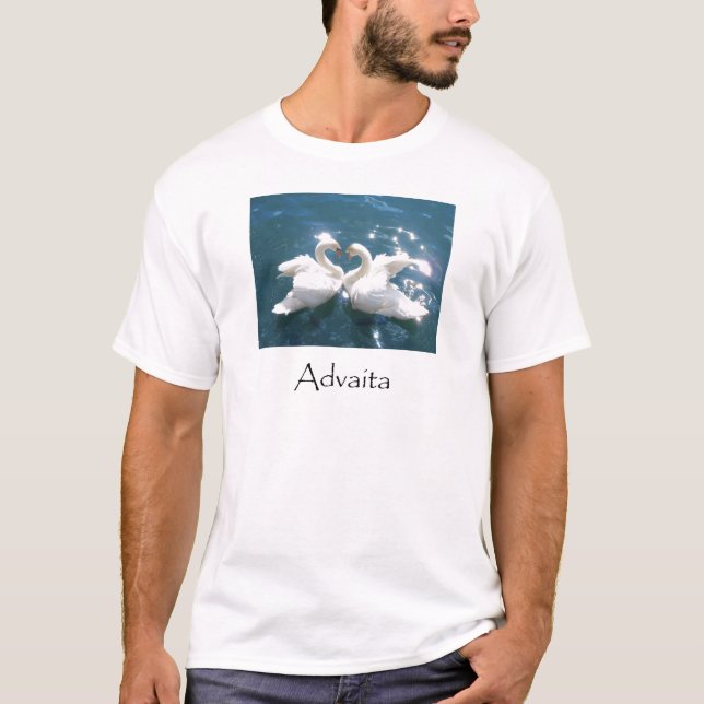 Advaita Schwäne T-Shirt (Vorderseite)