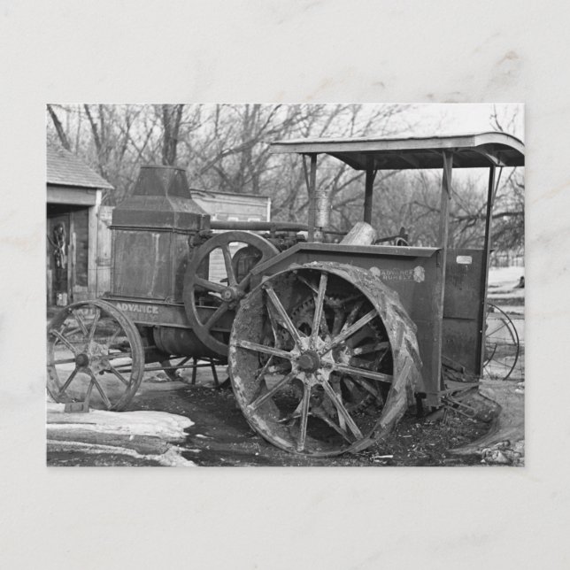 Advance Rumely Tractor, 1936 Postkarte (Vorderseite)