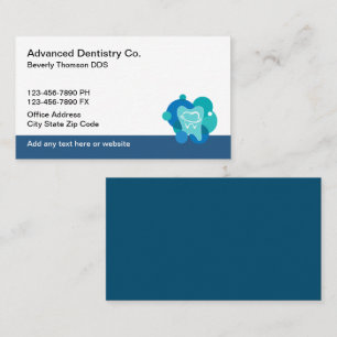 Advanced Dentistry Dental Business Cards Visitenkarte