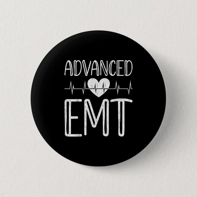Advanced EMC - Emergency Medical Technician Ems Pa Button (Vorderseite)