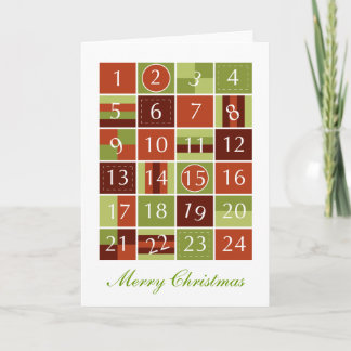 Advent Calendar Feiertagskarte