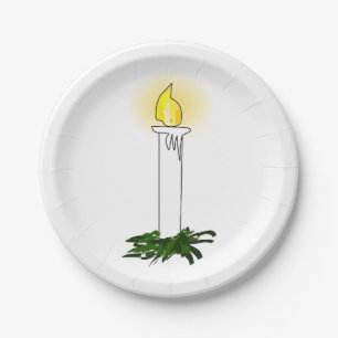 Advent Candle Pappteller