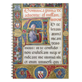 Advent Christmas Liturgie Mittelalterliches Manusk Notizblock