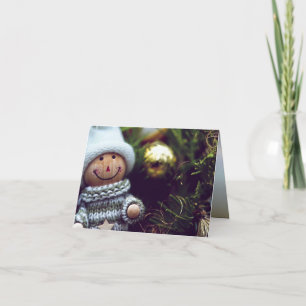 Advent-Puppe für die Feiertage Karte