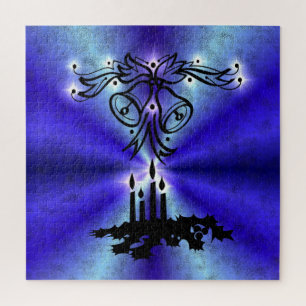 Advent, Weihnachten Artdeco auf Blue Green Rainbow