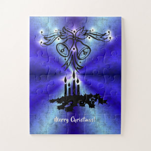 Advent, Weihnachten Artdeco auf Blue Green Rainbow