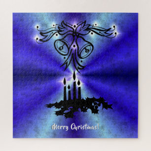 Advent, Weihnachten Artdeco auf Blue Green Rainbow
