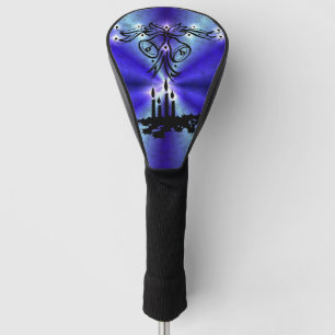 Advent, Weihnachten Artdeco auf Blue Green Rainbow Golf Headcover