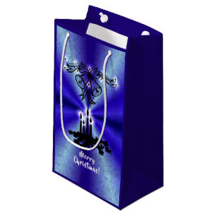 Advent, Weihnachten Artdeco auf Blue Green Rainbow Kleine Geschenktüte