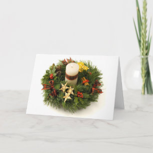 Advent Wreath Der berühmte Papst Franziskus Weihna Feiertagskarte