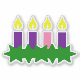 Advent Wreath Sticker Set Countdown-Kalender