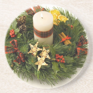 Advent Wreath Untersetzer