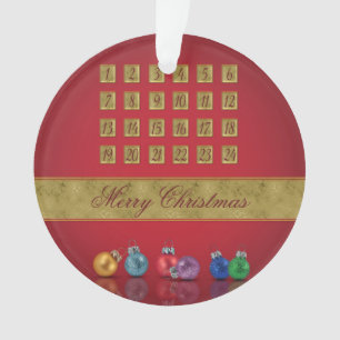 Adventskalender Weihnachtsschmuck Ornament