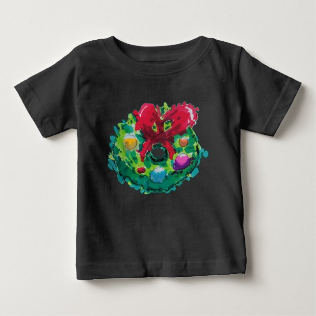 Adventskranz Baby T-shirt (Vorderseite)