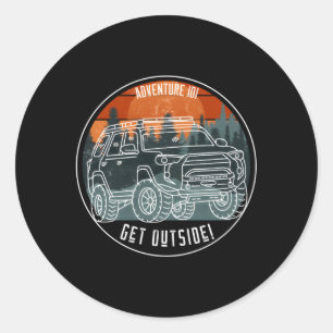 Adventure 101 Sundown 4Runner Runder Aufkleber