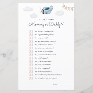 Adventure Airplane Babydusche Ratgeber Wer Game