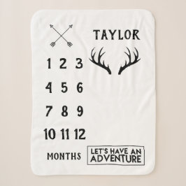 Adventure Alter Milestone Sherpa Blanket | Monatli Sherpadecke