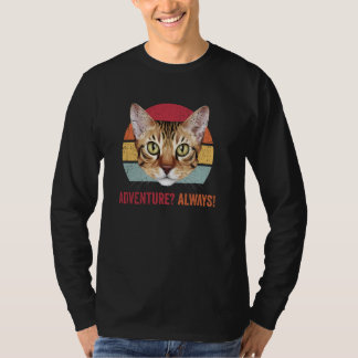 Adventure Always Abyssinian Cat Funny Kitten Kitty T-Shirt