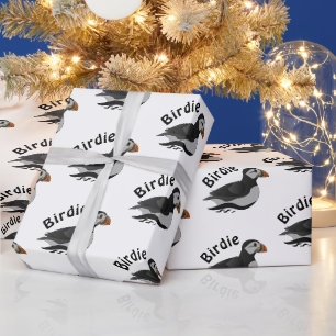 Adventure Atlantic Puffin Cartoon Geschenkpapier