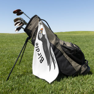 Adventure Atlantic Puffin Cartoon Golfhandtuch