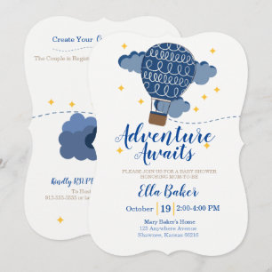 Adventure Attend Baby shower Invitation
