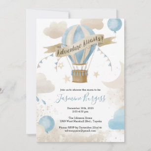 Adventure Attend Baby shower Invitation pour GARÇO