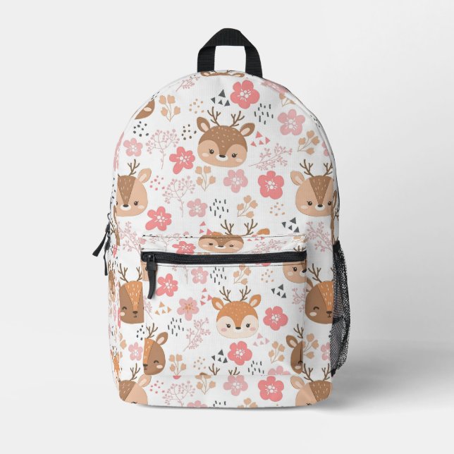 Adventure Autumn Forest Bedruckter Rucksack (Vorderseite)