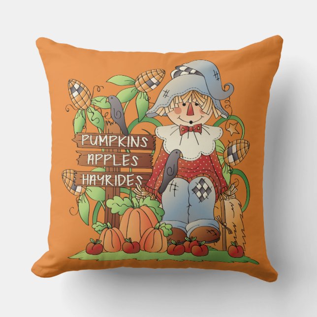Adventure Autumn Throw Pillow Kissen (Vorderseite)