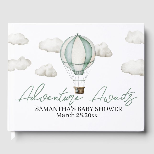 Adventure Await Baby shower Livre d'or (Recto)