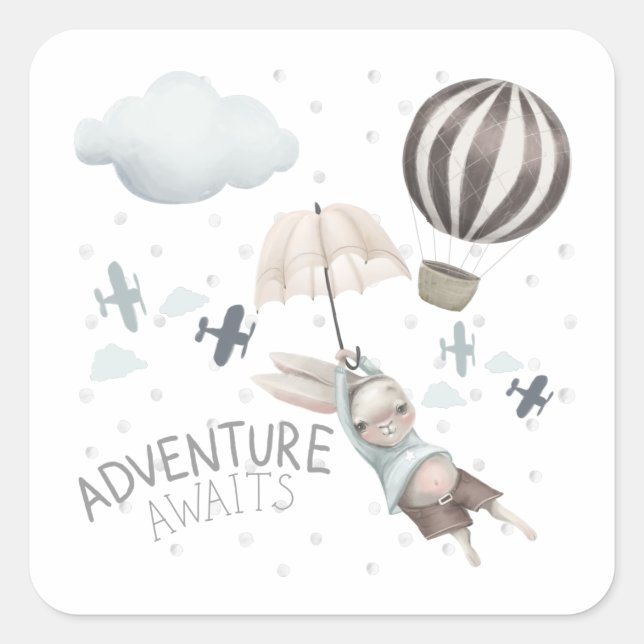 Adventure Await Bunny Stickers (Devant)