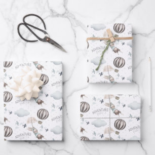 Adventure Await Bunny Wrapping feuilles de papier