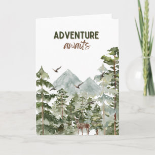 Adventure Await Carte de voeux, Voyage, Wanderlust