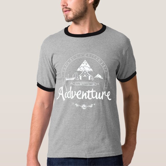 Adventure Await T-Shirt - Bold Front, Inspirant B (Devant)