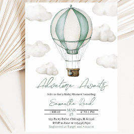 Adventure Awaits Baby Shower Einladung