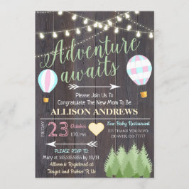 Adventure Awaits Baby Shower Einladung
