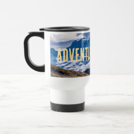 Adventure awaits Bergpanorama Thermotasse Reisebecher