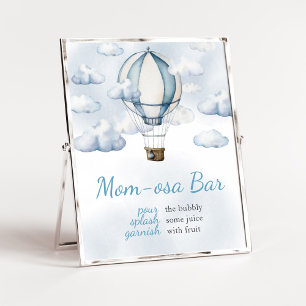 Adventure Awaits Hot Air Ballon Mama Osa Bar Poster