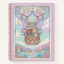 Adventure Awaits Hot Air Balloon & Friends Journal Notizbuch