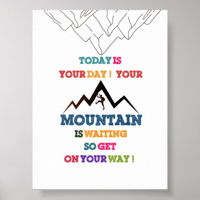 Adventure Awaits - Motivierend Kids Poster! Poster (Vorne)