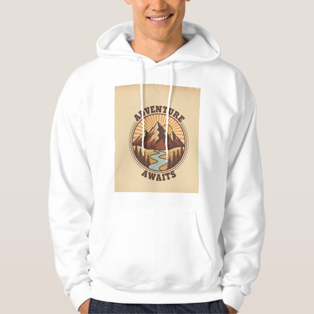 Adventure Awaits Outdoor  Hoodie (Vorderseite)
