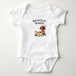Adventure Awaits Pirate Parrot Baby Strampler