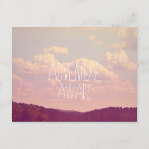 Adventure Awaits Postcard Postkarte