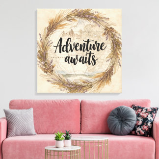 Adventure Awaits Wall Art | Travel and Wanderlust Leinwanddruck