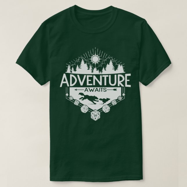 Adventure Awaits White Version T-Shirt (Design vorne)