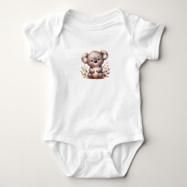 Adventure Baby Animal Print Strampler (Vorderseite)