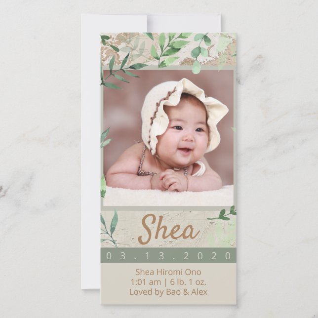 Adventure Baby Foto Ankündigung (Vorderseite)