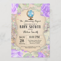 Adventure Baby Shooter Floral Map Reisen Welt