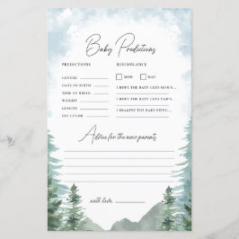 Adventure Baby Shower Predication & Advisor Game